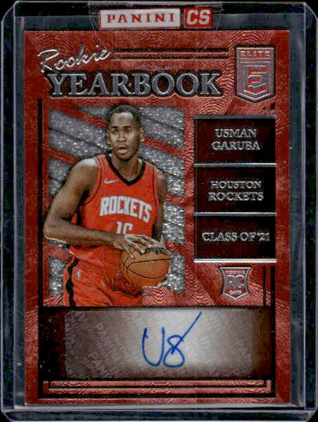 2021-22 Donruss Elite #RY-UGA Usman Garuba Rookie Yearbook Autographs RC