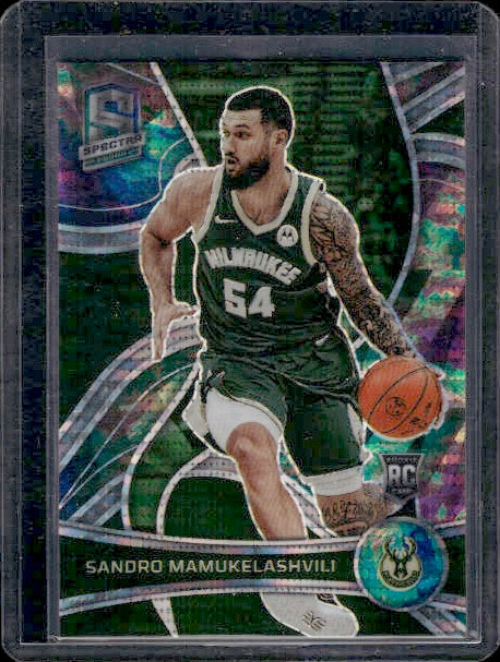 2021-22 Panini Spectra #140 Sandro Mamukelashvili Celestial #/99 RC