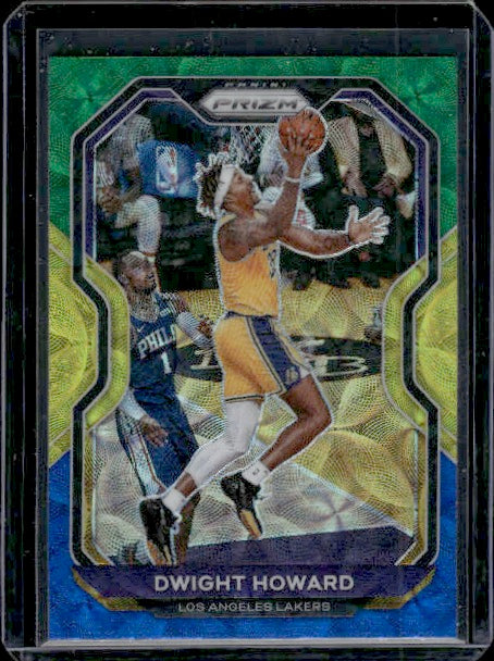 2020-21 Panini Prizm #175 Dwight Howard Choice Blue, Yellow and Green Prizms