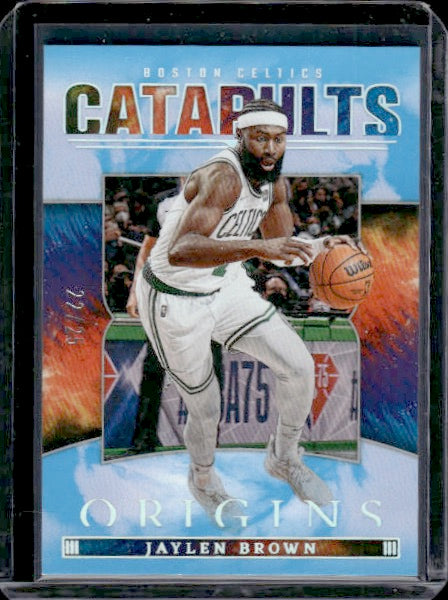 2022-23 Panini Origins #1 Jaylen Brown Catapults Turquoise #/25