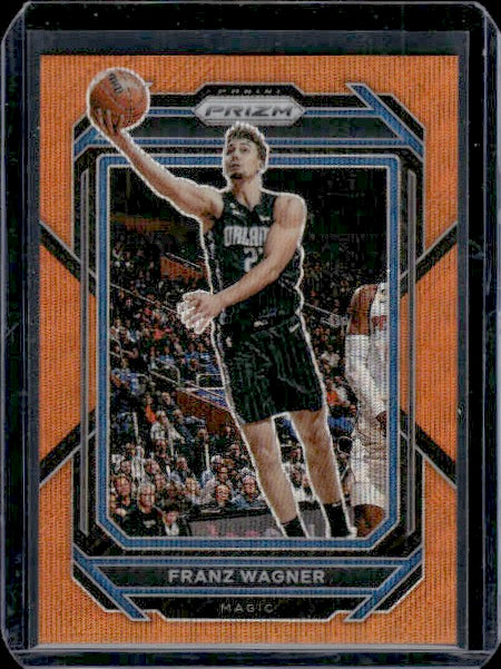 2022-23 Panini Prizm #182 Franz Wagner Prizms Orange Wave #/60