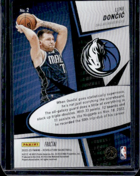 2022-23 Panini Revolution #2 Luka Doncic Supernova Fractal