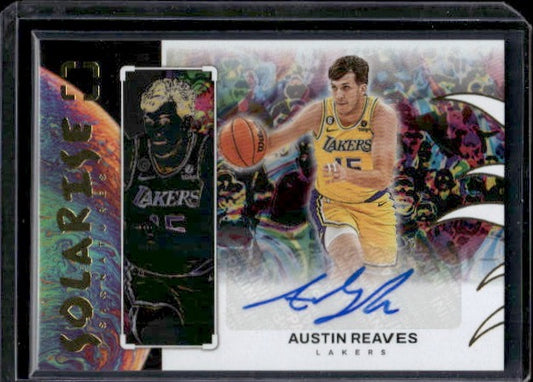 2022-23 Panini PhotoGenic #SS-ARA Austin Reaves Solarise Signatures