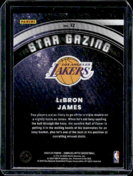 2022-23 Donruss Optic #12 LeBron James Star Gazing