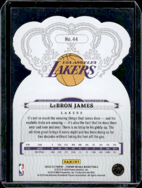 2022-23 Panini Crown Royale #44 LeBron James