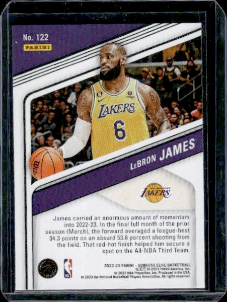 2022-23 Donruss Elite #122 LeBron James