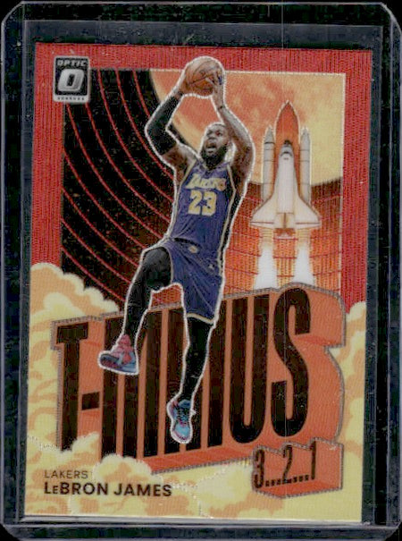 2021-22 Donruss Optic #2 LeBron James T-Minus 3...2...1... Red Wave