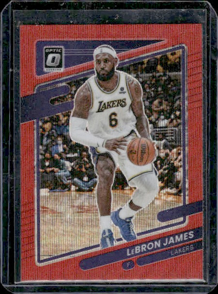 2021-22 Donruss Optic #41 LeBron James Red Wave