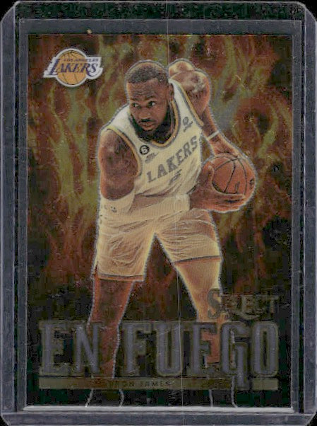 2022-23 Panini Select #7 LeBron James En Fuego