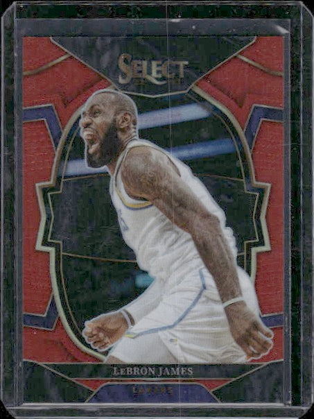 2022-23 Panini Select #26 LeBron James Red Prizms #/199