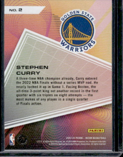 2022-23 Panini Recon #2 Stephen Curry Top of the Charts