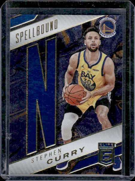 2021-22 Donruss Elite #26 Stephen Curry Spellbound Blue #/99