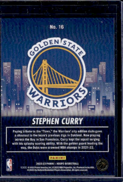 2022-23 Hoops #16 Stephen Curry City Edition