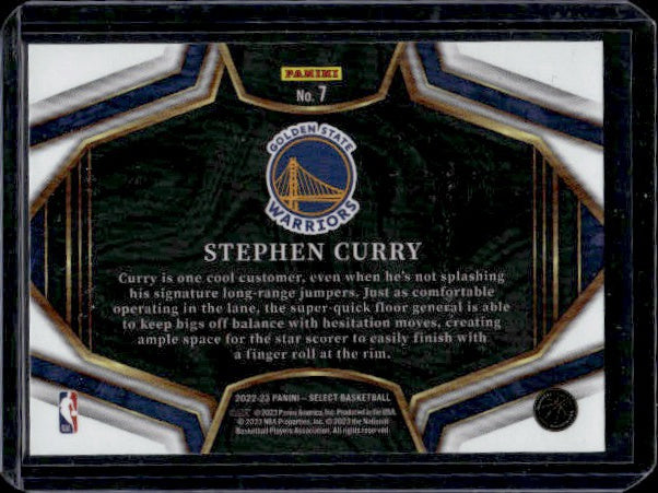 2022-23 Panini Select #7 Stephen Curry Snapshots