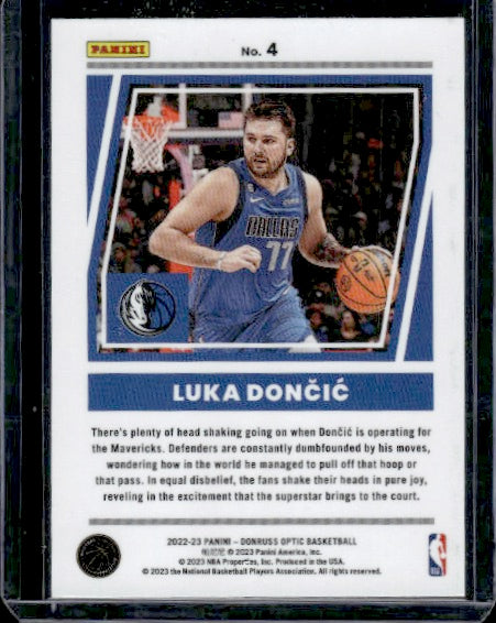 2022-23 Donruss Optic #4 Luka Doncic Elite Dominators