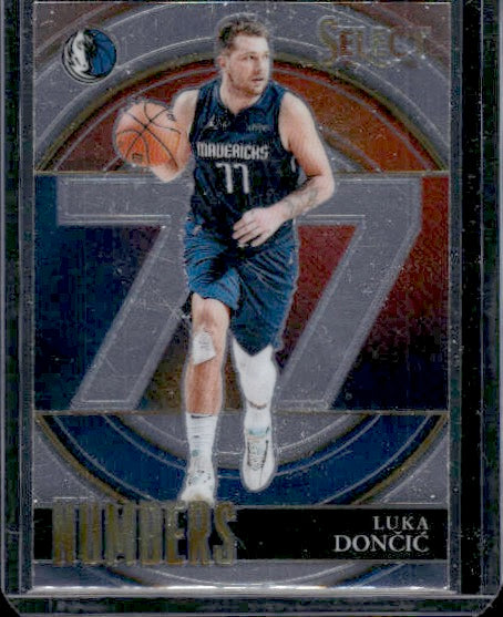 2021-22 Panini Select #7 Luka Doncic Select Numbers