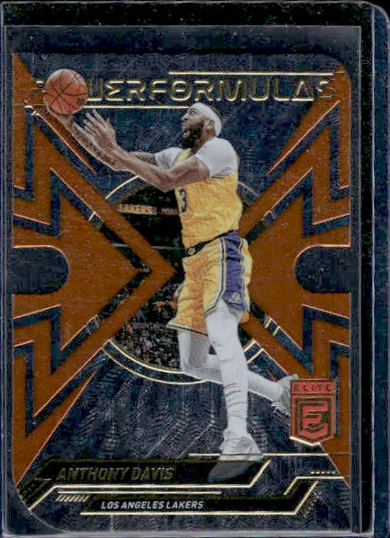 2022-23 Donruss Elite #30 Anthony Davis Power Formulas Orange Die Cut