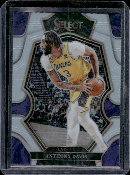 2022-23 Panini Select #117 Anthony Davis Silver Prizms