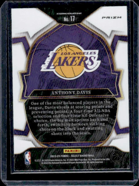 2016-17 Panini Select #170 Anthony Davis Silver Prizms