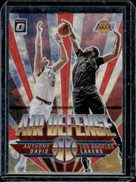 2021-22 Donruss Optic #2 Anthony Davis Air Defense Red Wave