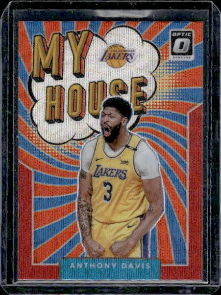 2021-22 Donruss Optic #11 Anthony Davis My House Red Wave