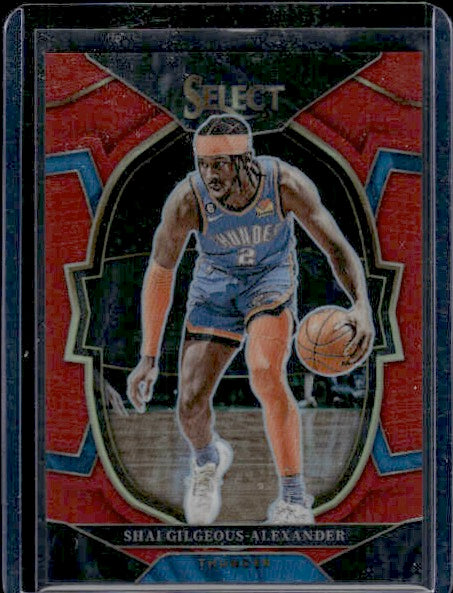 2022-23 Panini Select #56 Shai Gilgeous-Alexander Red Prizms #/199 SN