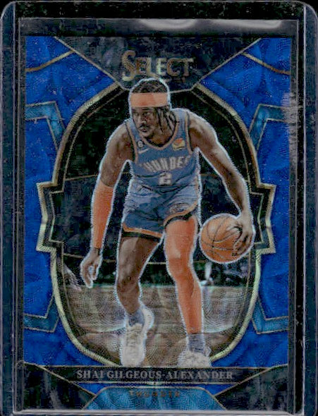 2022-23 Panini Select #56 Shai Gilgeous-Alexander Blue Scope Prizms #/249