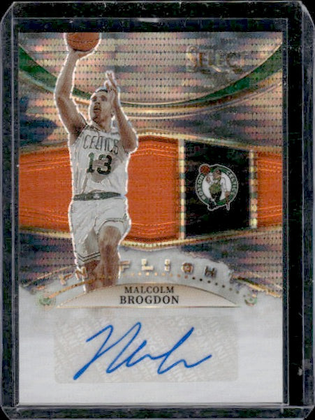 2022-23 Panini Select #IFS-MBG Malcolm Brogdon In Flight Auto Orange FOTL #/30