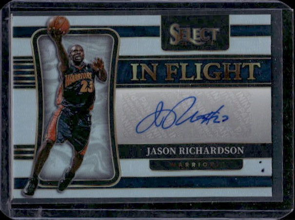 2021-22 Panini Select #IF-JRS Jason Richardson In Flight Signatures #/299 AU,SN