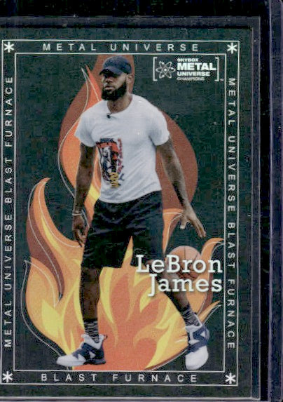 2021 SkyBox Metal Universe Champions #BF-24 LeBron James Blast Furnace