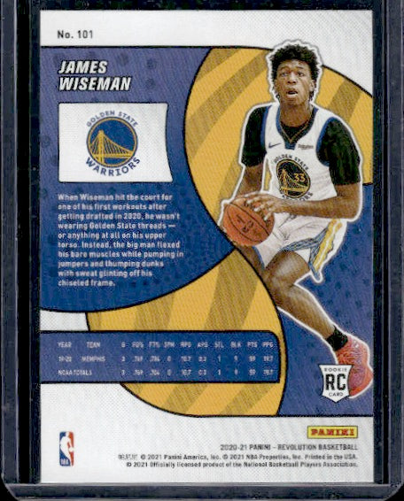 2020-21 Panini Revolution #101 James Wiseman RC