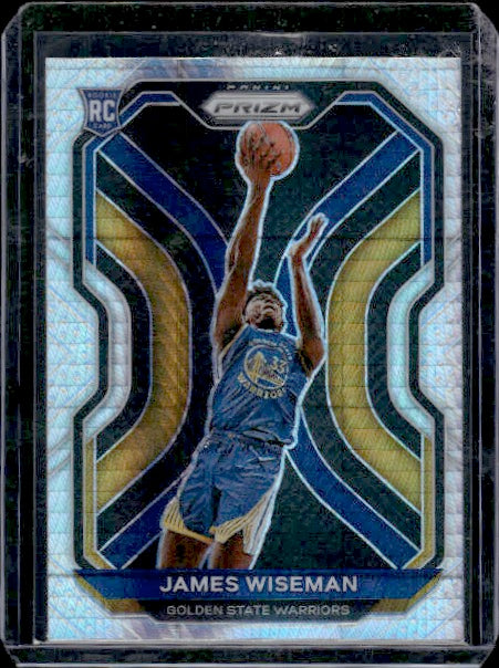 2020-21 Panini Prizm #268 James Wiseman Hyper Prizms RC