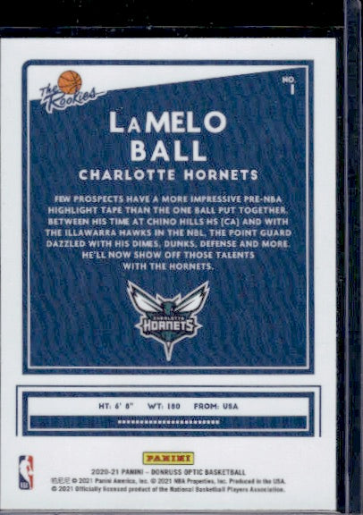 2020-21 Donruss #1 LaMelo Ball The Rookies