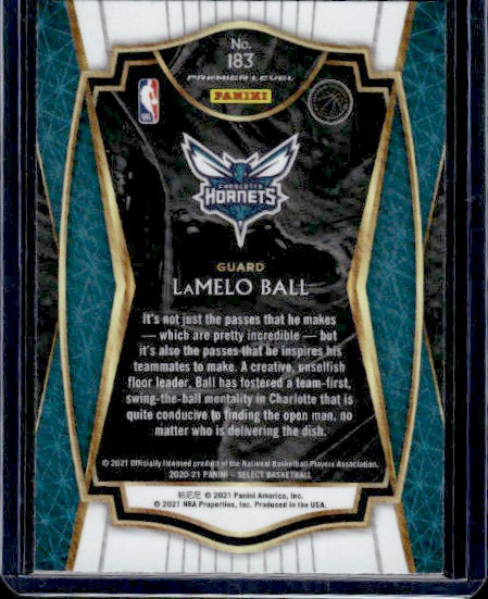 2020-21 Panini Select #183 LaMelo Ball RC