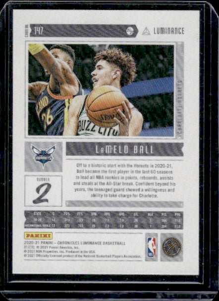 2020-21 Panini Chronicles #147 LaMelo Ball RC