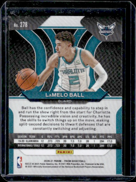 2020-21 Panini Prizm #278 LaMelo Ball RC