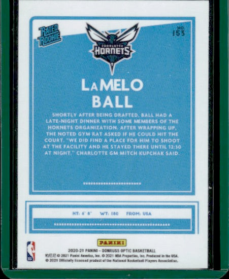 2020-21 Donruss Optic #153 LaMelo Ball RC