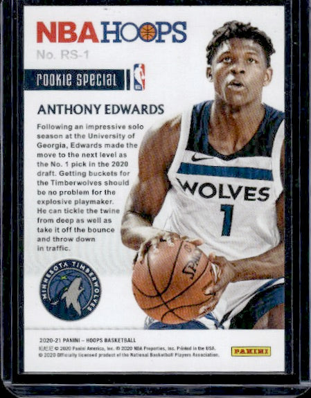 2020-21 Hoops #RS-1 Anthony Edwards Rookie Special RC