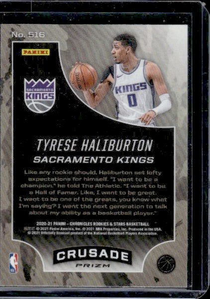 2020-21 Panini Chronicles #516 Tyrese Haliburton Silver RC