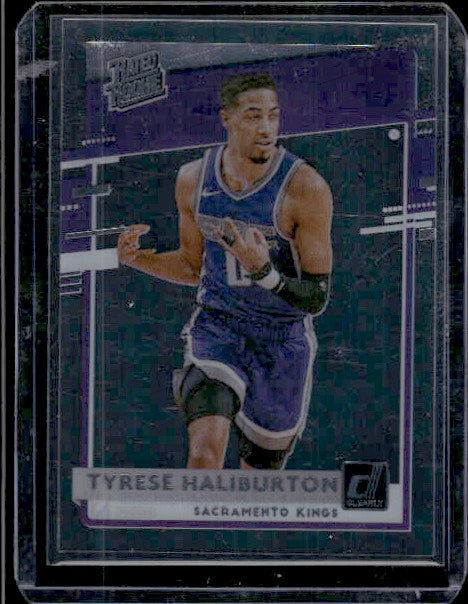 2020-21 Clearly Donruss #75 Tyrese Haliburton RC