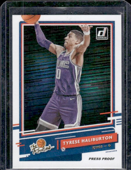 2020-21 Donruss #5 Tyrese Haliburton The Rookies Press Proof RC