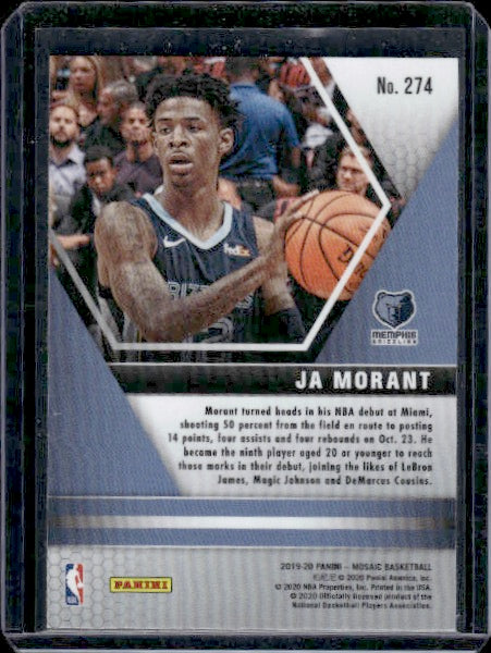 2019-20 Panini Mosaic #274 Ja Morant RC