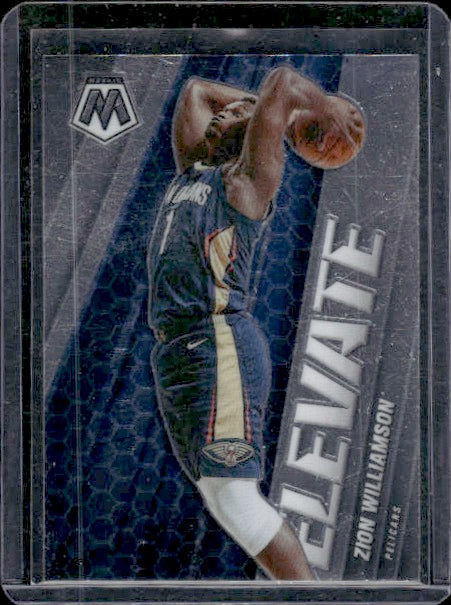 2020-21 Panini Mosaic #3 Zion Williamson Elevate