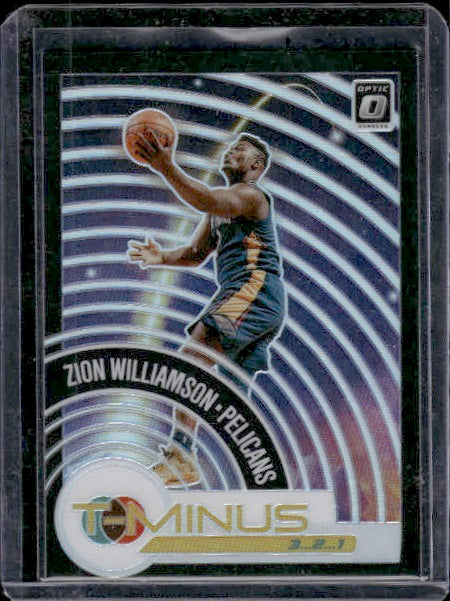 2020-21 Donruss Optic #8 Zion Williamson T-Minus 3...2...1 Holo