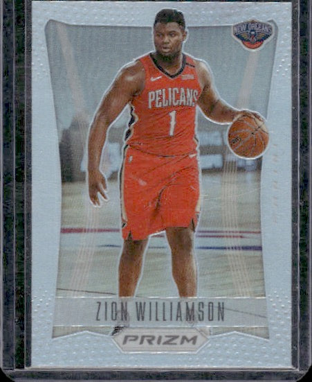 2020-21 Panini Prizm #8 Zion Williamson Prizm Flashback Prizms Silver