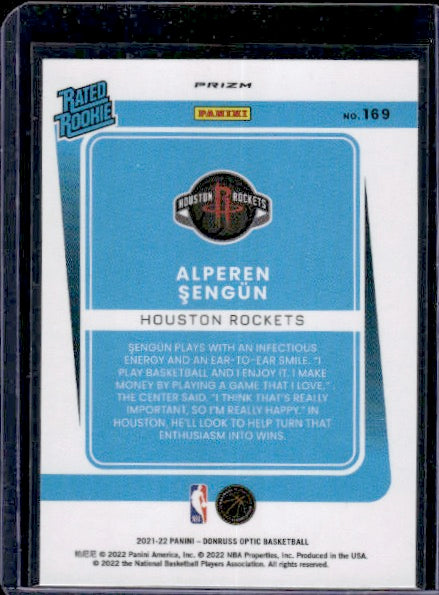 2021-22 Donruss Optic #169 Alperen Sengun Holo RC