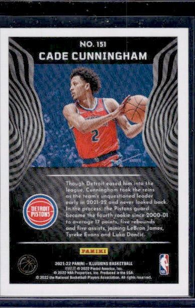 2021-22 Panini Illusions #151 Cade Cunningham RC