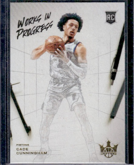 2021-22 Panini Court Kings #1 Cade Cunningham Works in Progress RC