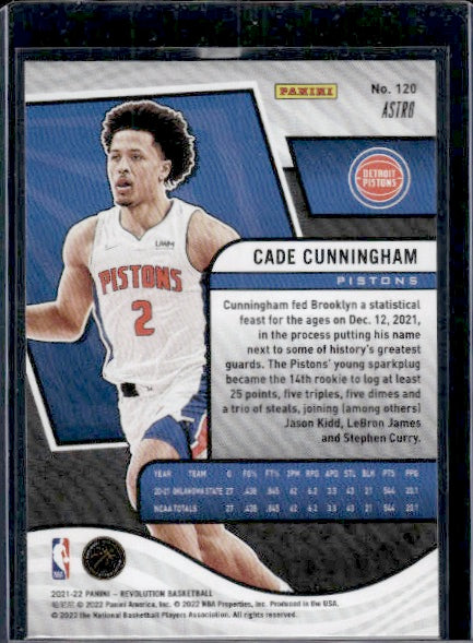 2021-22 Panini Revolution #120 Cade Cunningham Astro