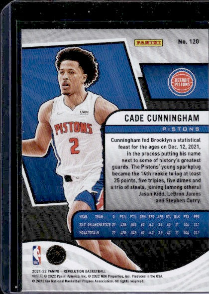 2021-22 Panini Revolution #120 Cade Cunningham RC